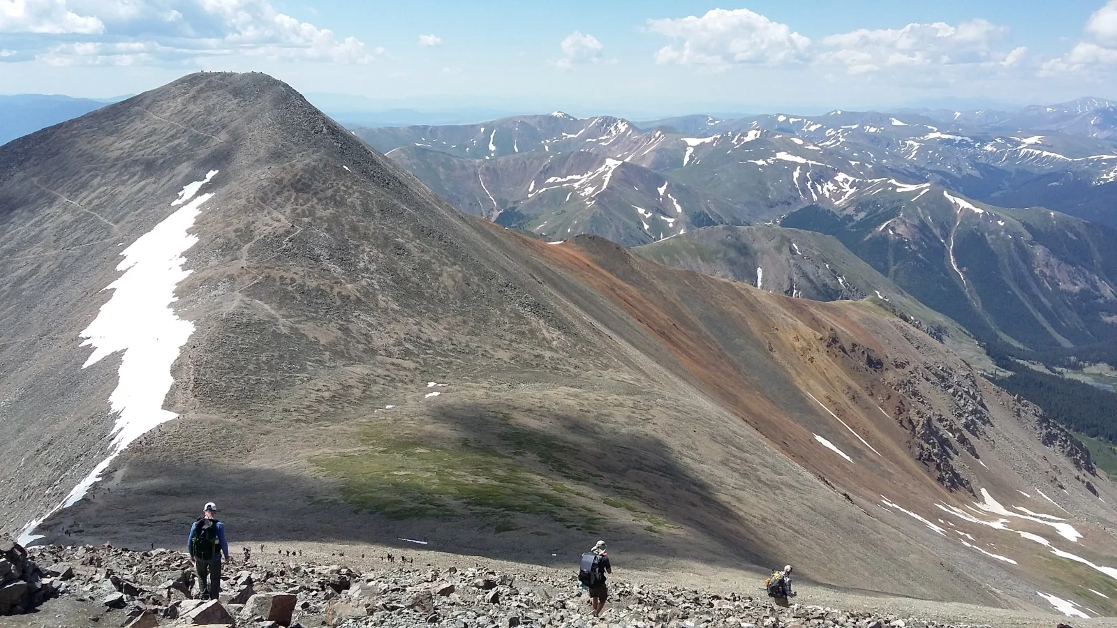 Continental Divide Trail between Torreys and Grays Peak, Colorado