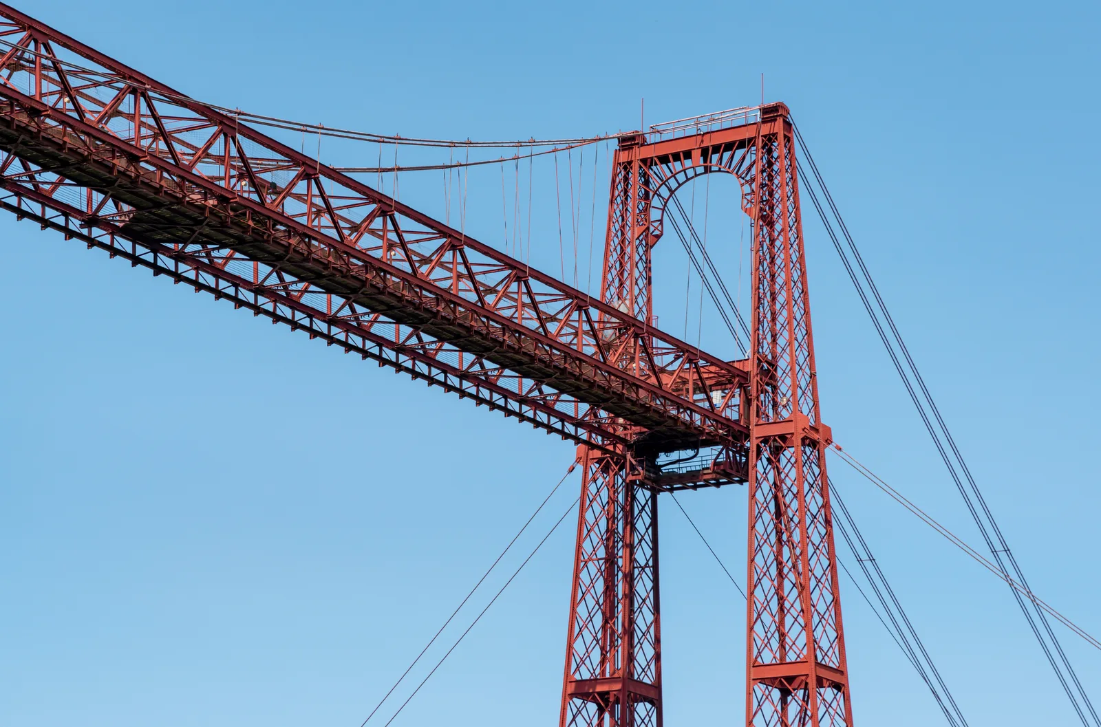 Puente transbordador de Vizcaya, paso de una variante del Camino del Norte en Portugalete.