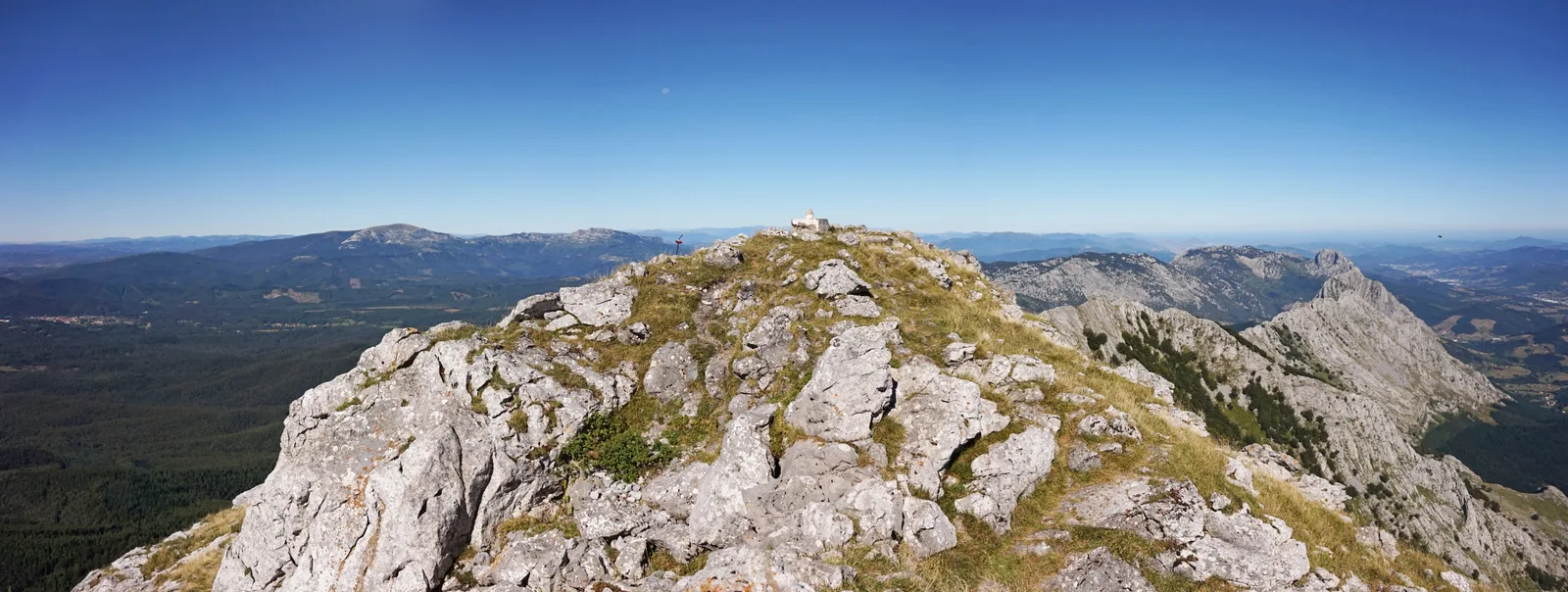 Rocky ridge of Anboto, the second summit of Hiru Haundiak 2025