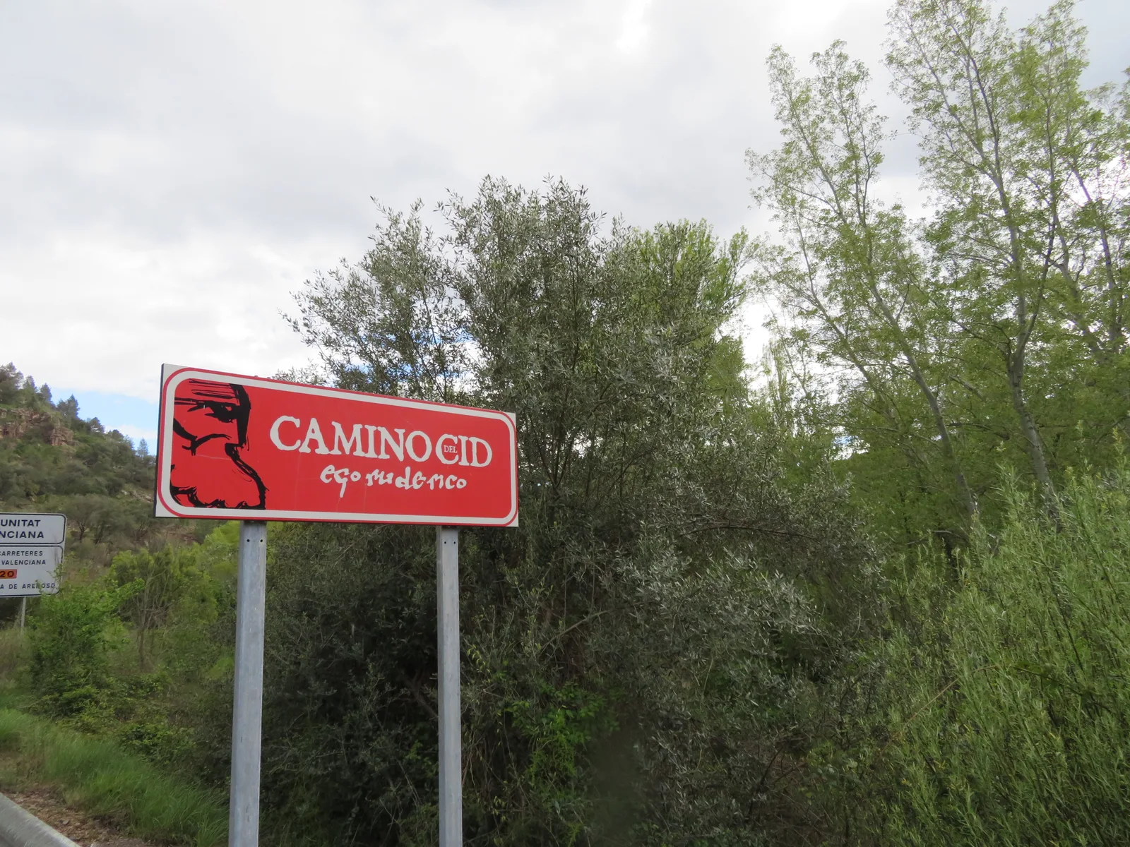 Le Camino del Cid à Puebla de Arenoso, dans la province de Castellón