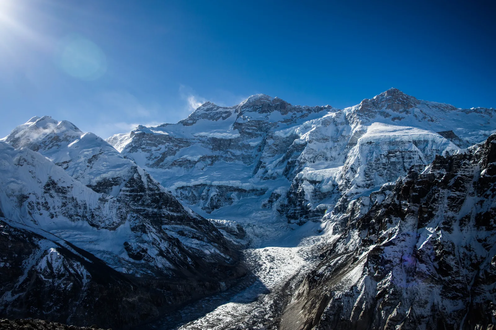 Kanchenjunga near Pangpema north base camp, the documented start of the Great Himalaya Trail Nepal High Route