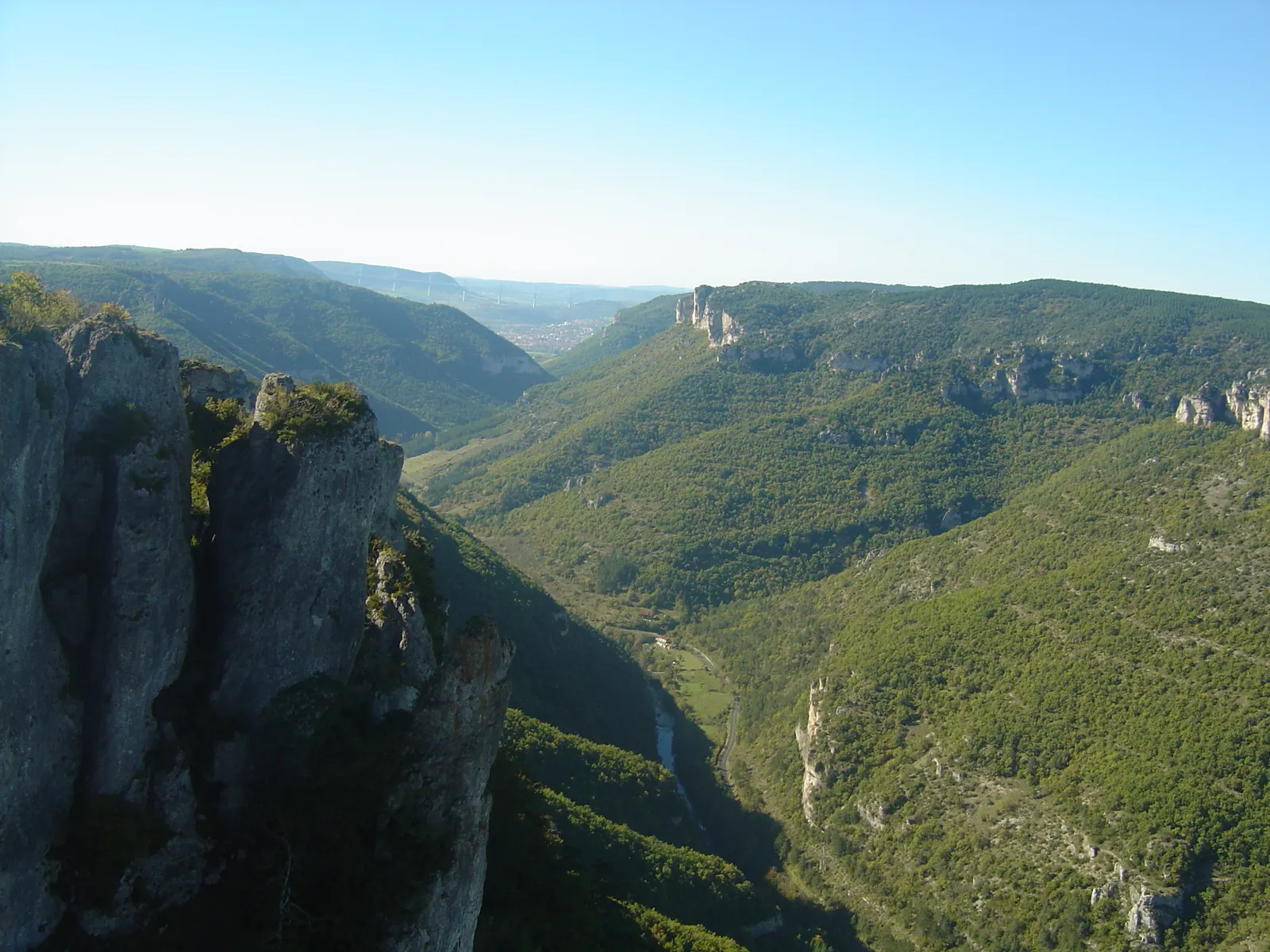 The Dourbie canyon on the Grand Trail des Templiers course.