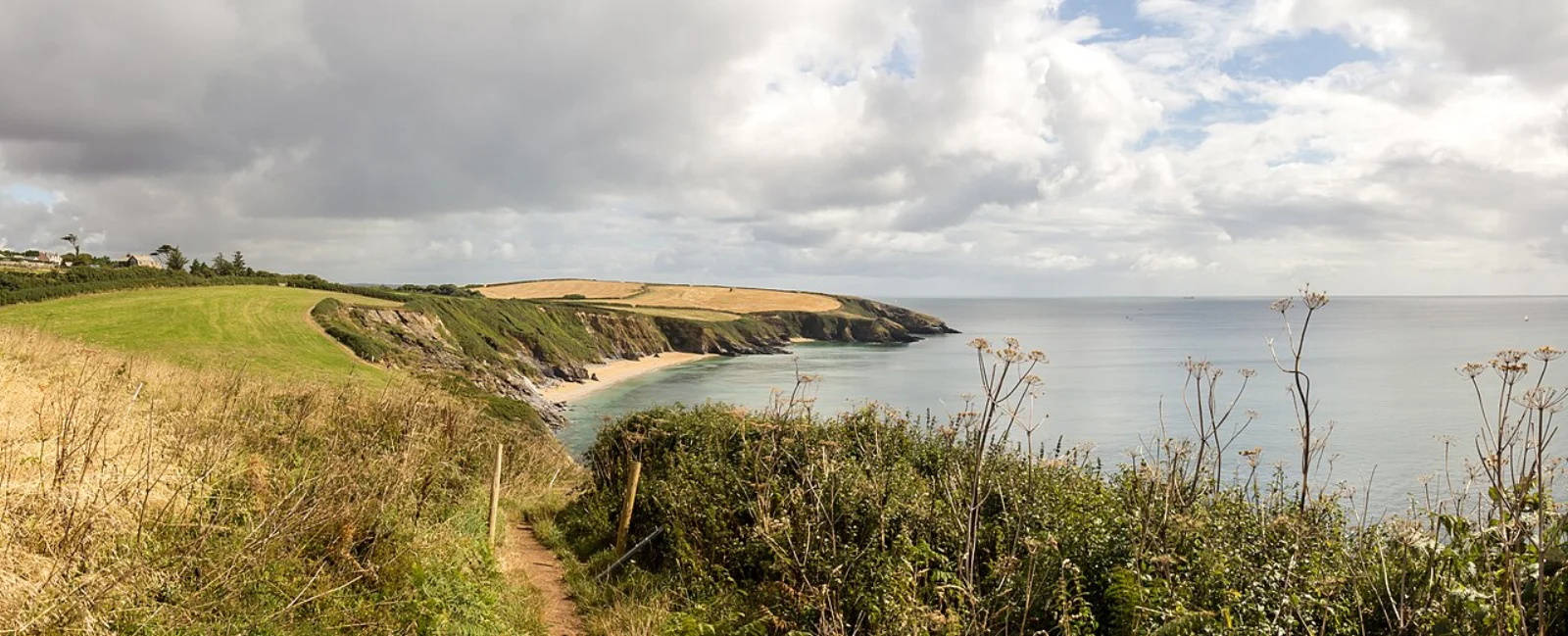 South West Coast Path near Porthbeor Beach, Cornwall